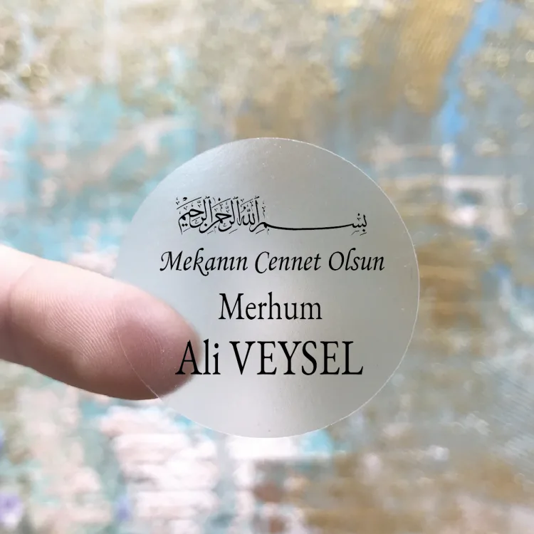 Şeffaf Etiket 552 - Merhum Etiket