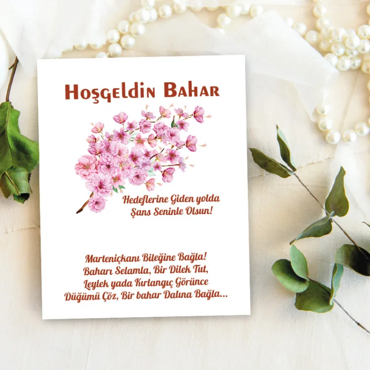 Takı Kartı 055 Marteniçka Bileklik Kartı
