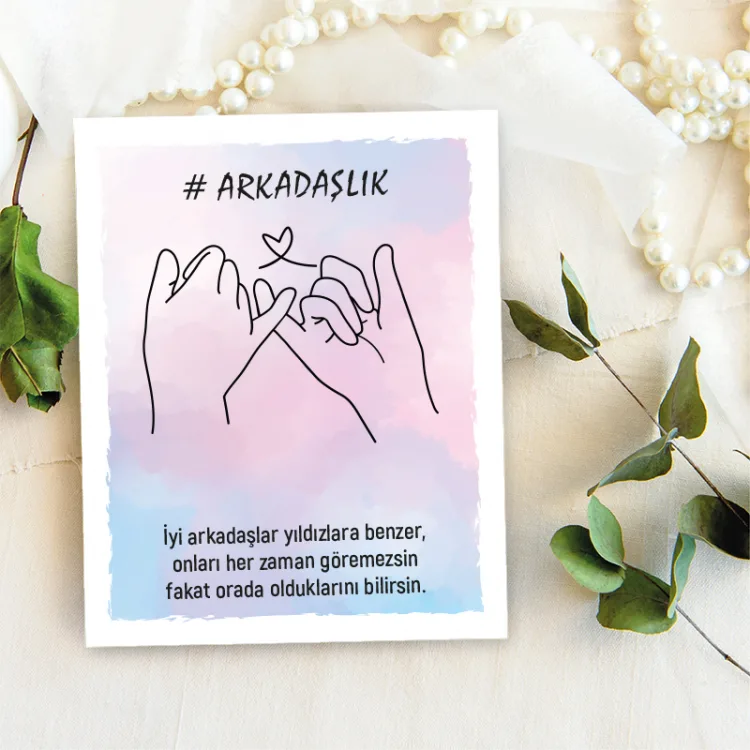 Takı Kartı 071 - Arkadaşlık Kartı