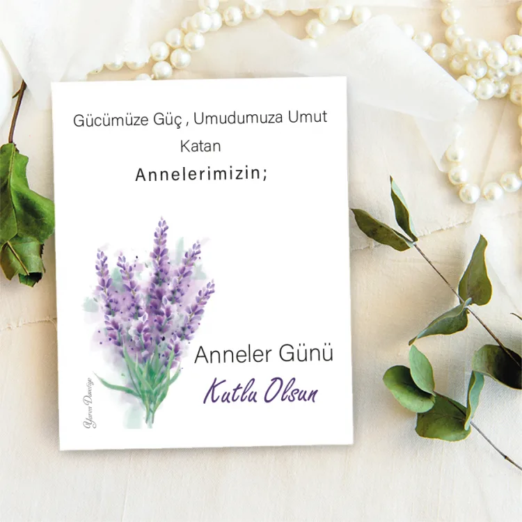 Takı Kartı 123 - Anneler Günü Tasarım Hediyelik Kart