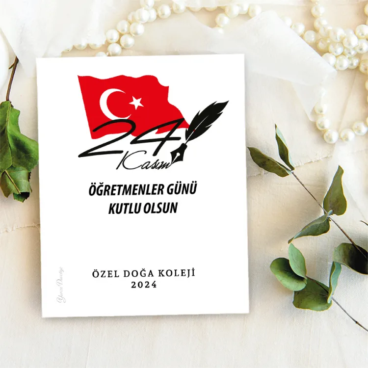 Takı Kartı 139 - 24 Kasım Öğretmenler Günü Hediyelik Takı Kartı
