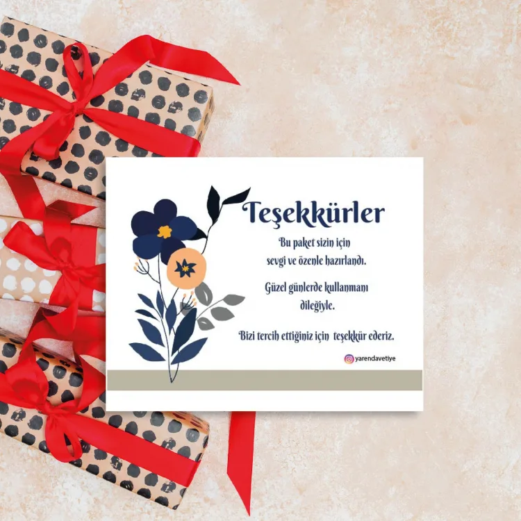 Teşekkür Kartı 007
