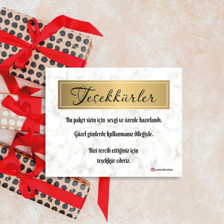 Teşekkür Kartı 008